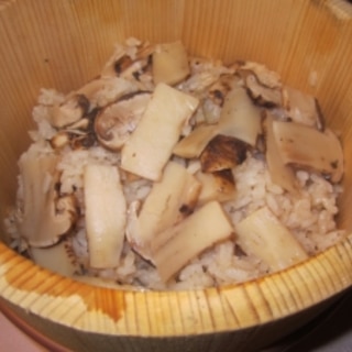中国産マツタケで気軽に作れる松茸ご飯